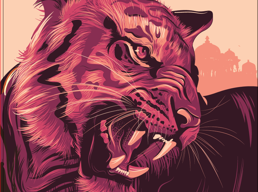 WWF Tiger illustration Poster