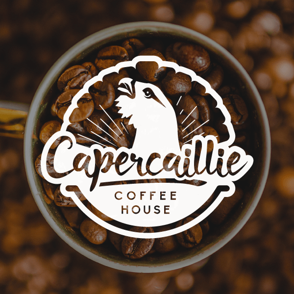 Image of Logo Design for vegan cafe capercaillie coffee house