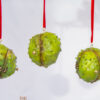 Cast Replica Horse Chestnut Conker Shells made in to a whimsical, fairytale hanging decoration