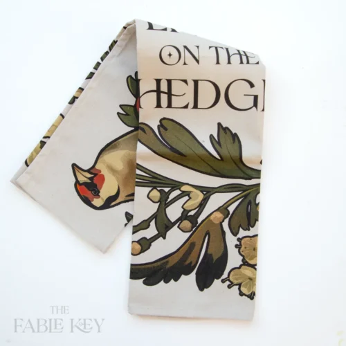 Living on the Hedge Foragers Wildlife Tea Towel